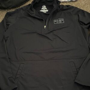 Buc-ee's Men's Black Lightweight Quarter-Zip Shirt Jacket